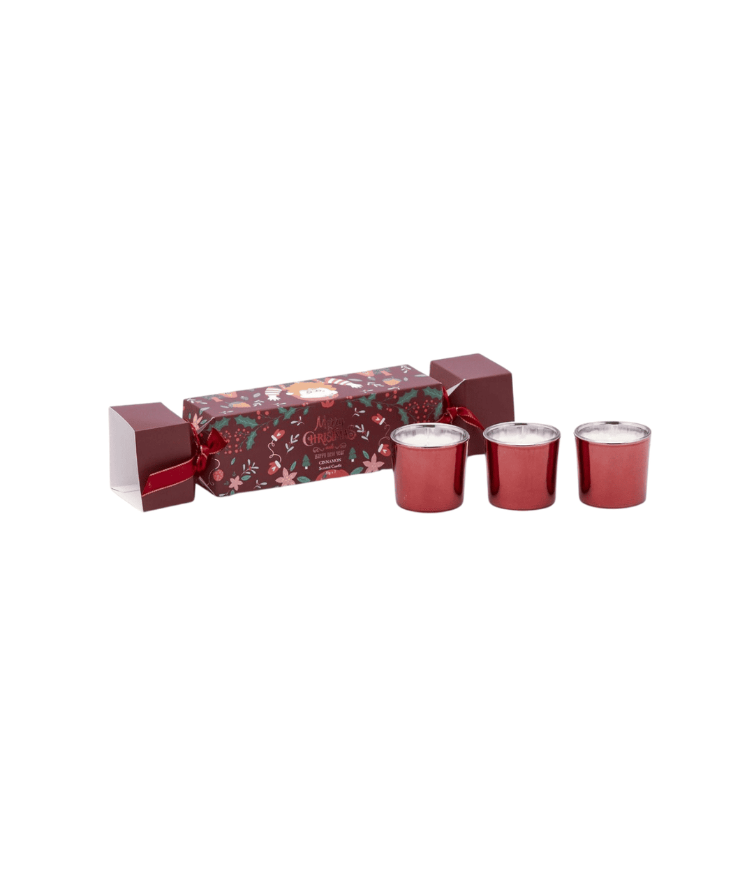 Set of Three Christmas Scented Candles