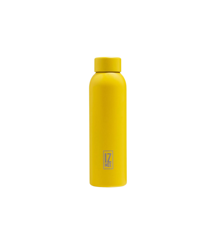 Borraccia non termica Izmee da 550 ml con finitura materica, colore giallo