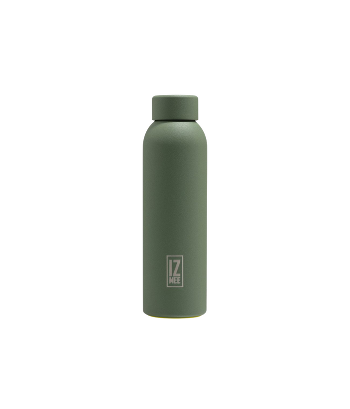 Borraccia non termica Izmee da 550 ml con finitura materica, colore verde