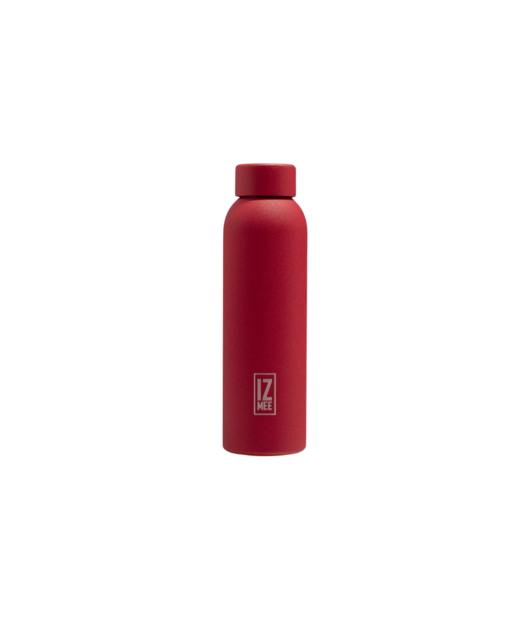 Borraccia non termica Izmee da 550 ml con finitura materica, colore rosso
