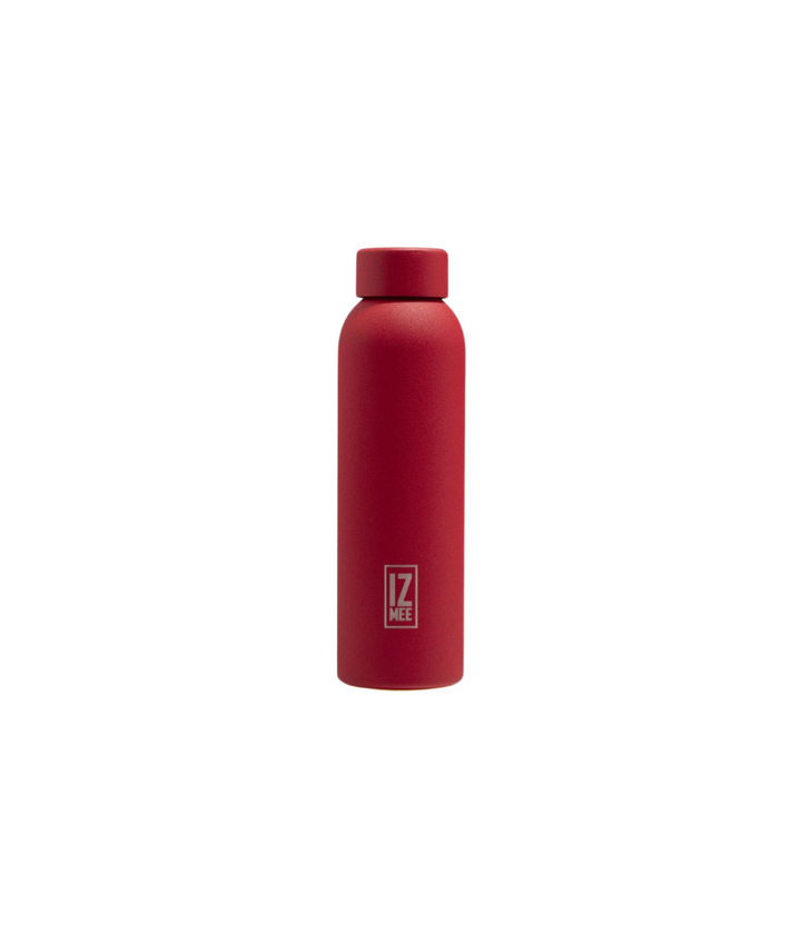 Borraccia non termica Izmee da 550 ml con finitura materica, colore rosso