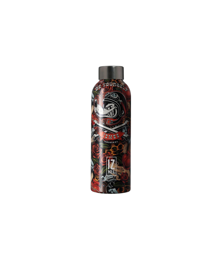 Borraccia non termica Izmee da 550 ml con finitura lucida e tappo color titanio
