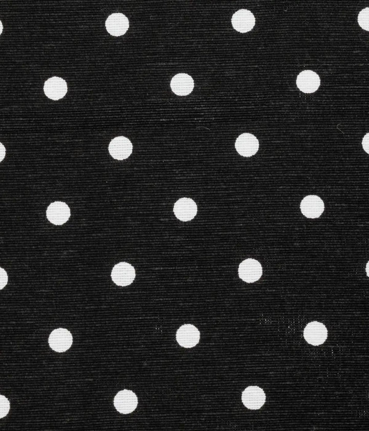 texture nera con pois bianchi della cuccia per cani