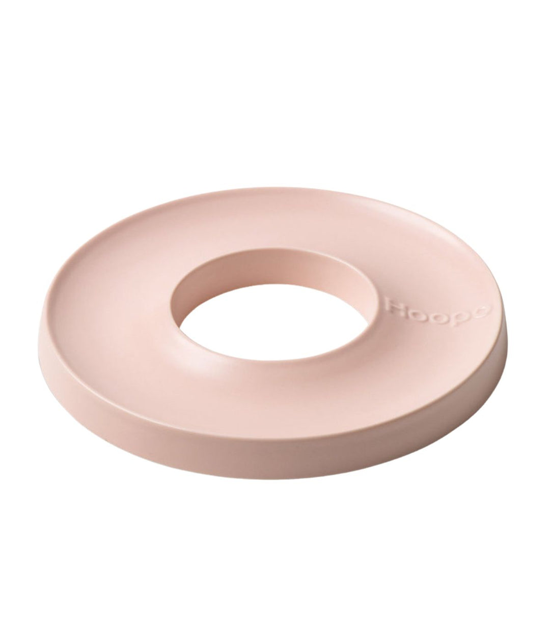Ciotola ad anello per gatti color rosa per alimentazione lenta, vista laterale. 