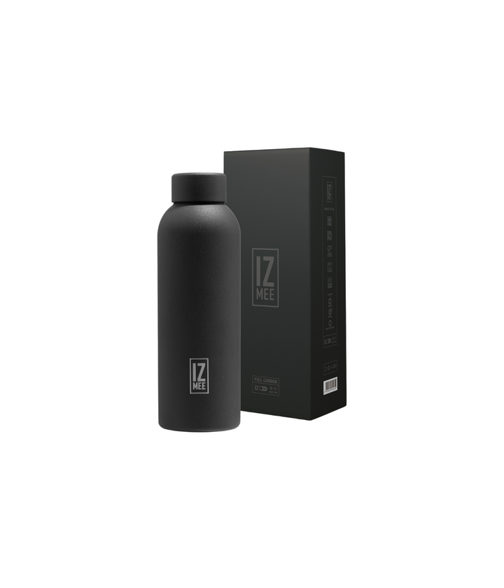 Borraccia Izmee Termica 510 ml, nera con confezione