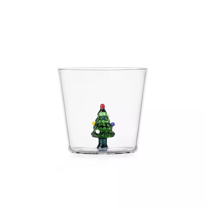 Tumbler della linea Woodland Tales di Ichendorf nella variante con l'albero di Natale con le palline