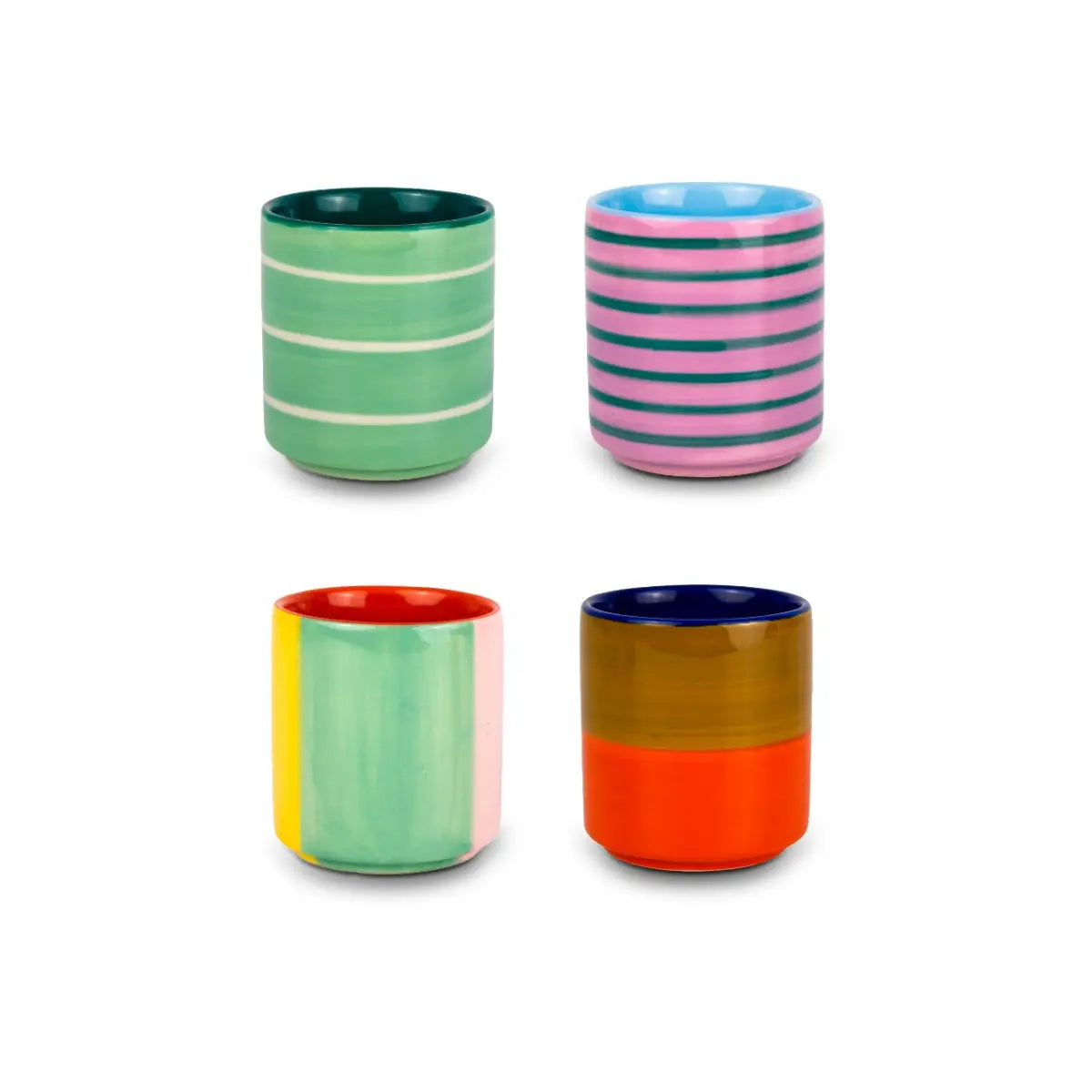 Set 4 Tazzine da Caffè in Ceramica Sintra