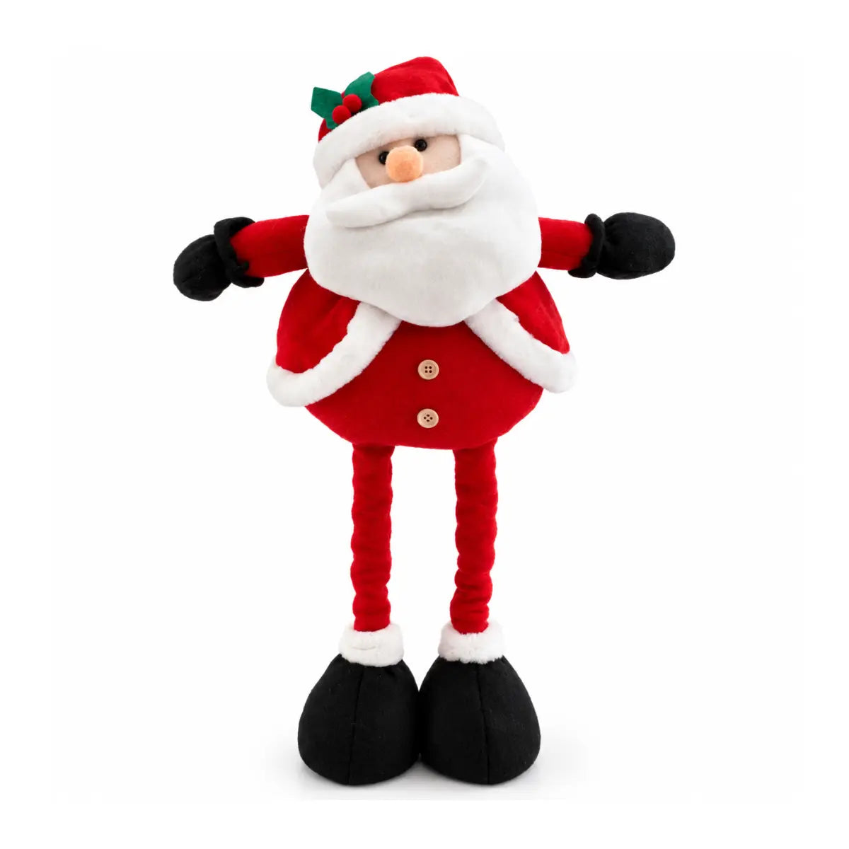 Pupazzo Babbo Natale EDG con gambe telescopiche H 70 cm