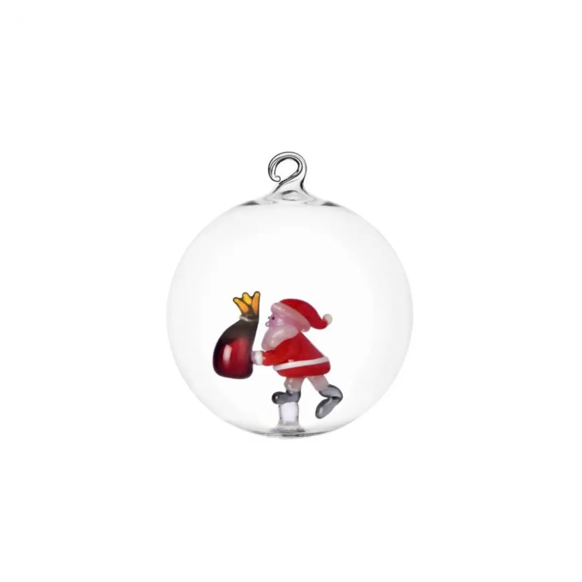 Palla di Natale Ichendorf Babbo Natale con Sacco Ambra Christmas Tales