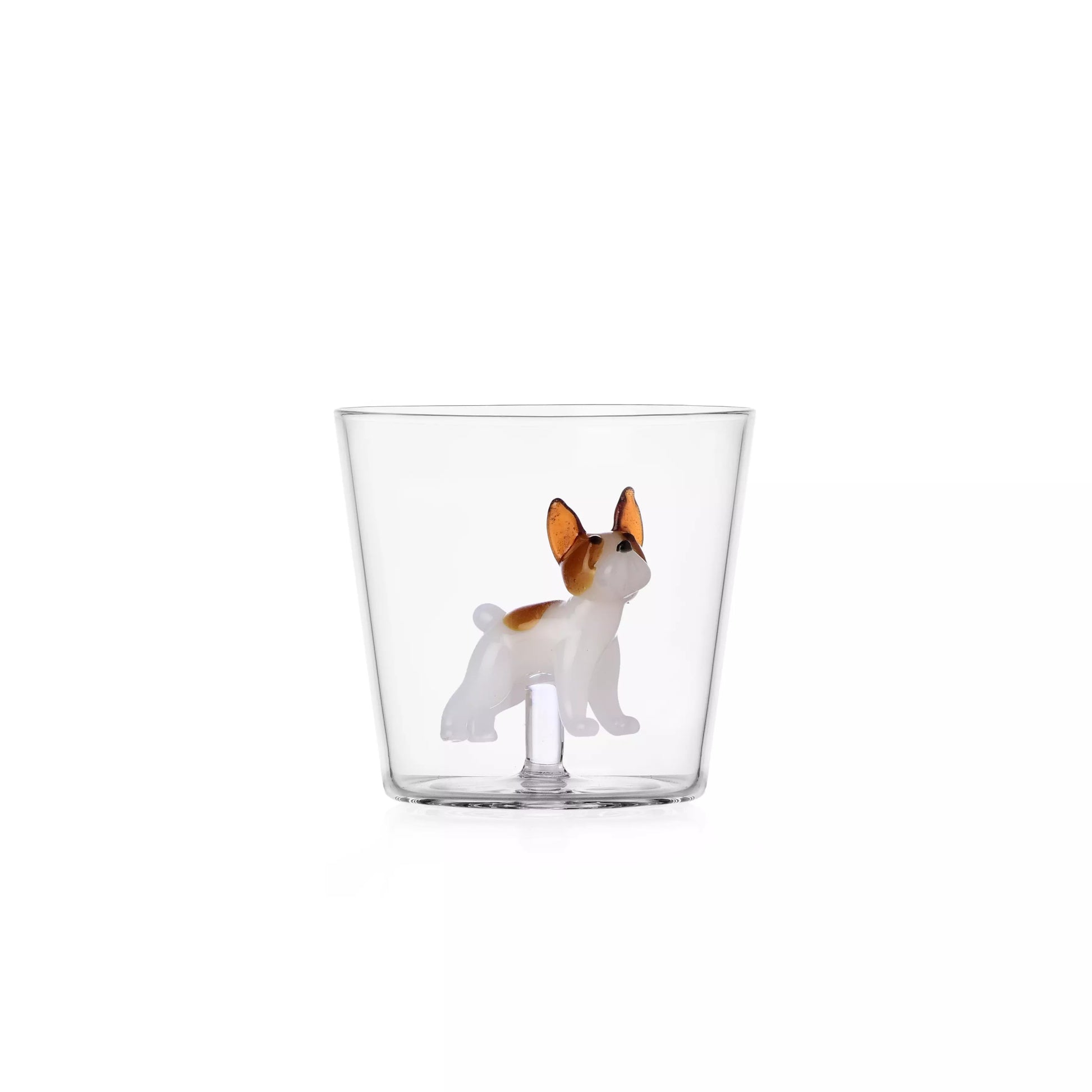 Il bicchiere della collezione Dogs di Ichendorf nella versione con il Bulldog Francese
