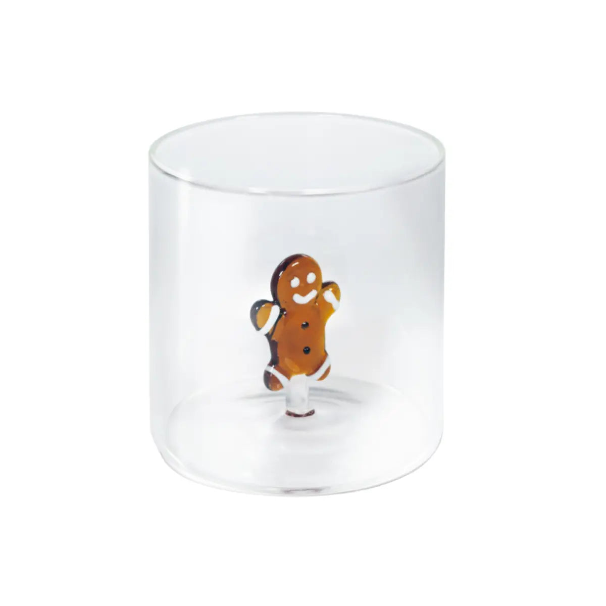Bicchiere La Magia del Natale con pupazzo marzapane in vetro soffiato – WD Lifestyle