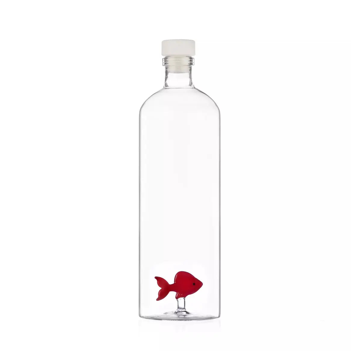 La bottiglia della collezione Animal Farm di Ichendorf nella versione con il pesce rosso 