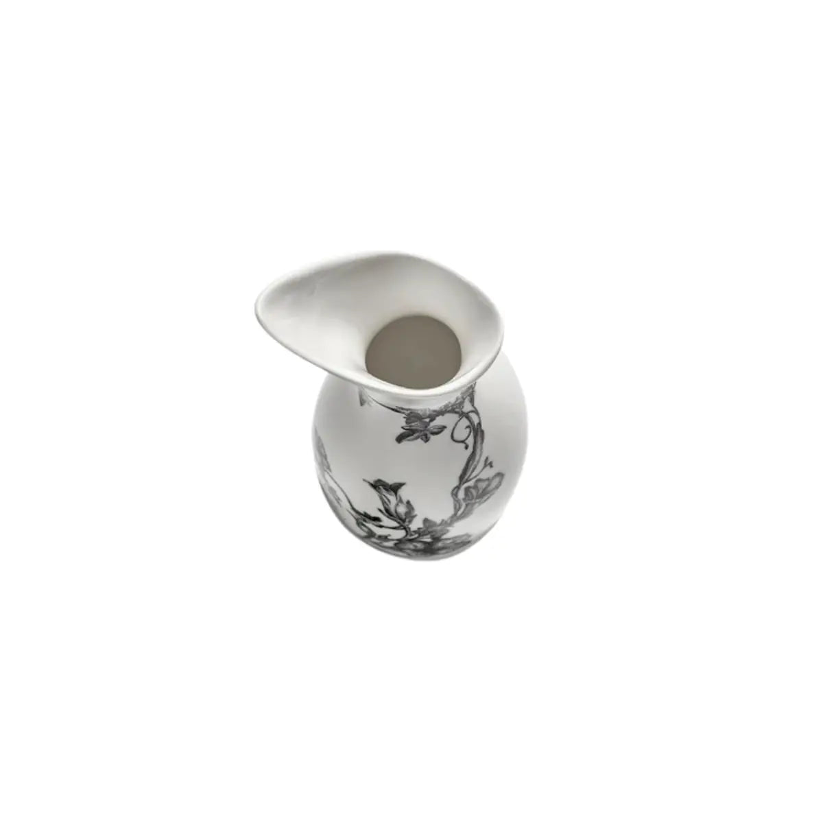 Brocca Fiore da Favola Unity in porcellana bianca con illustrazione nera – Tomorrowland x Serax