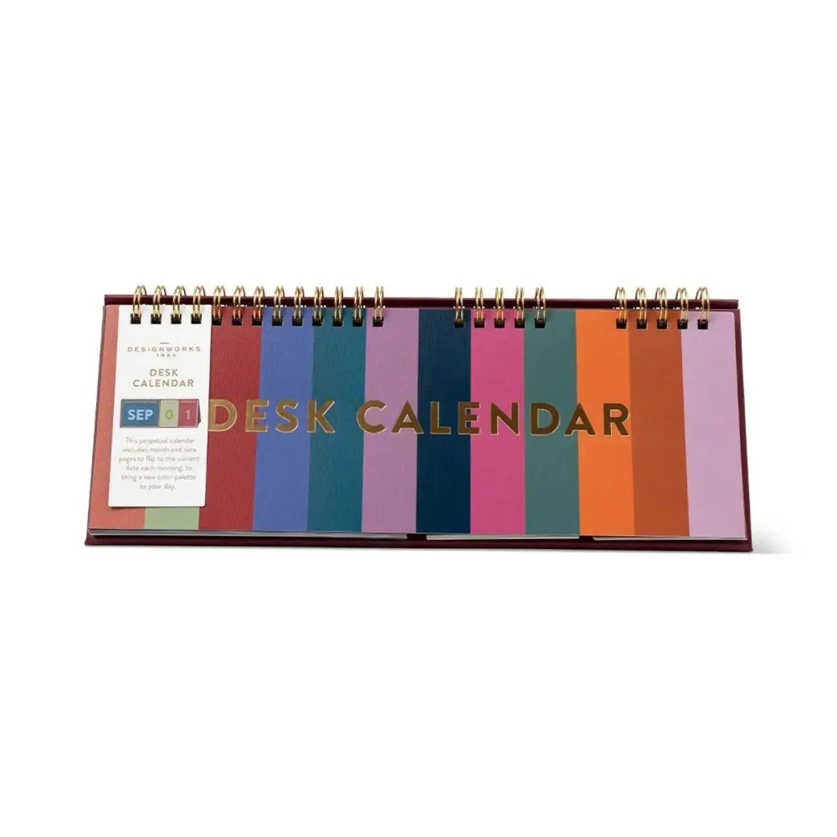 Calendario perpetuo da scrivania Multicolor DesignWorks Ink