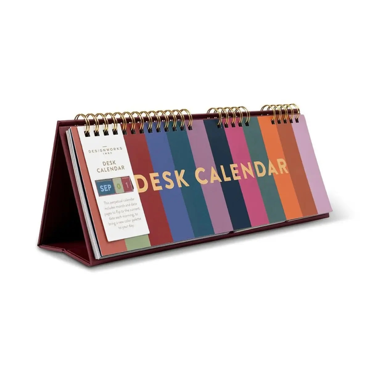 Calendario perpetuo da scrivania Multicolor DesignWorks Ink