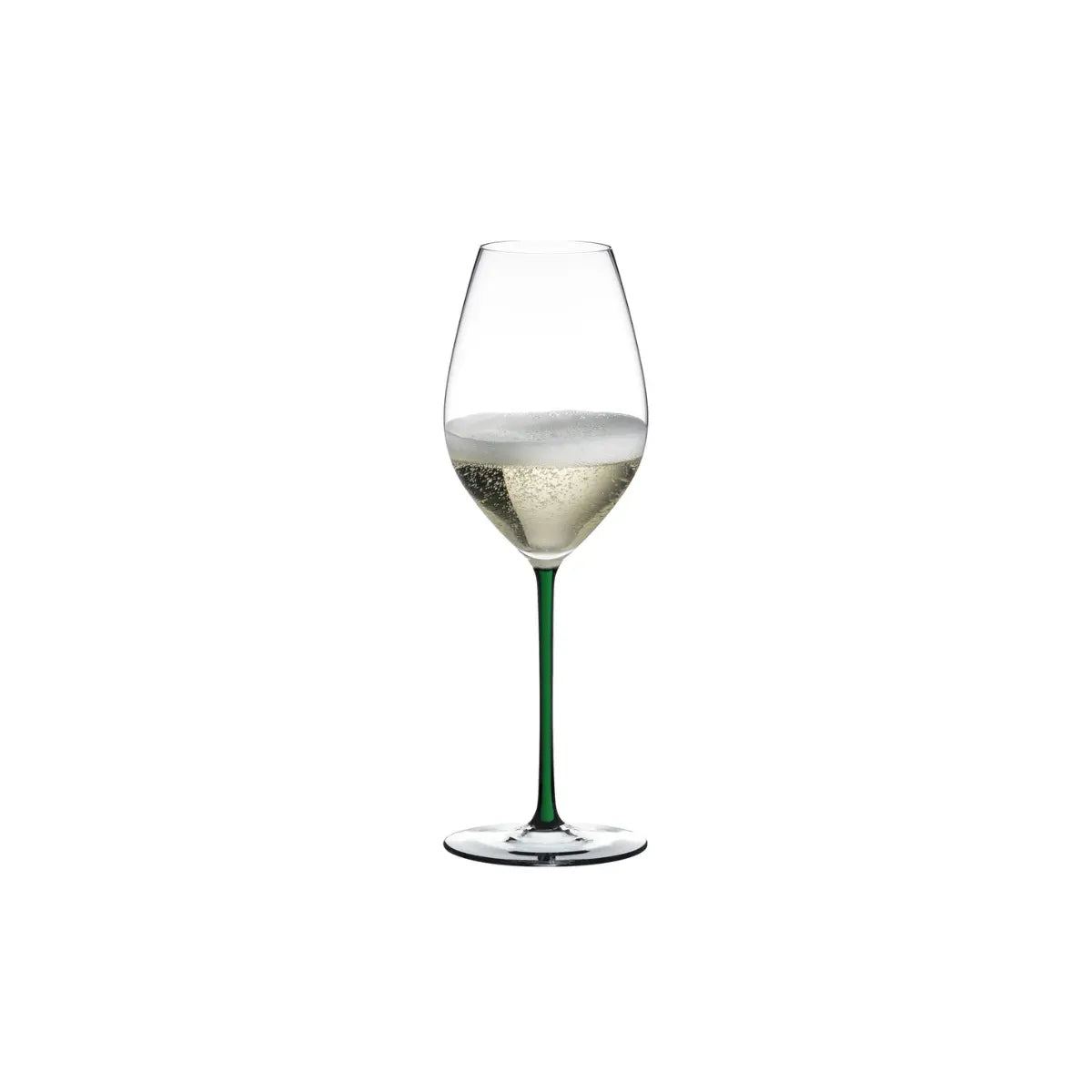 Calice per champagne con stelo verde