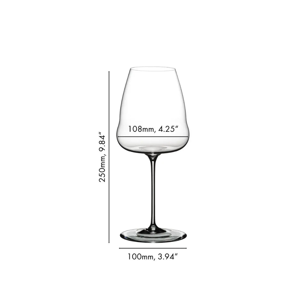 Calice per Champagne linea Winewings misure
