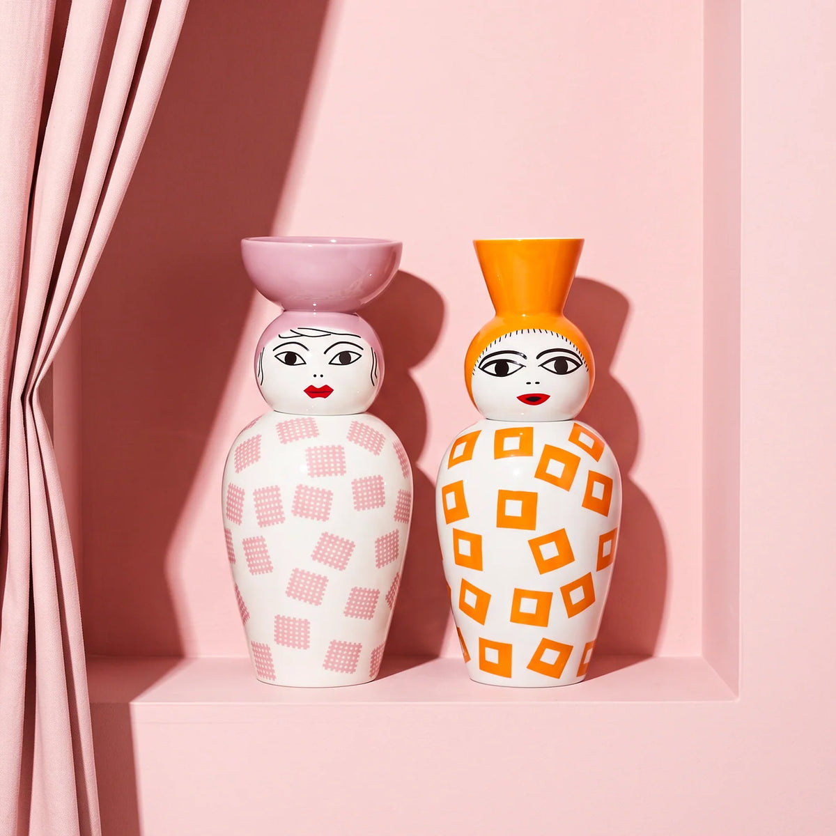 Vaso Canopie Amina Seletti in porcellana – design Elena Cutolo