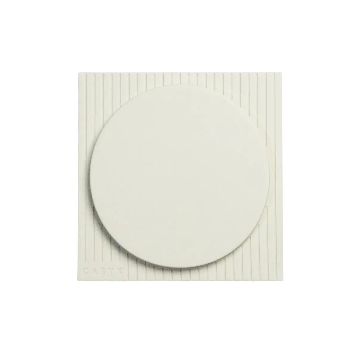 Caricatore portatile wireless bianco per smartphone, auricolari e smartwatch 