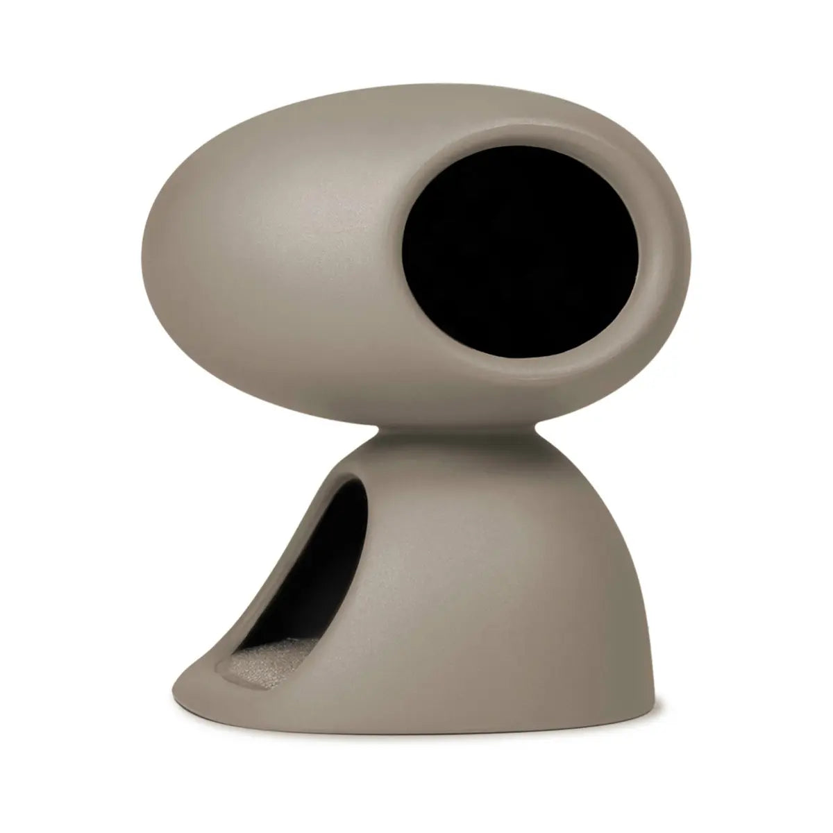 Cuccia tiragraffi per gatti a forma di caverna tortora su due livelli 