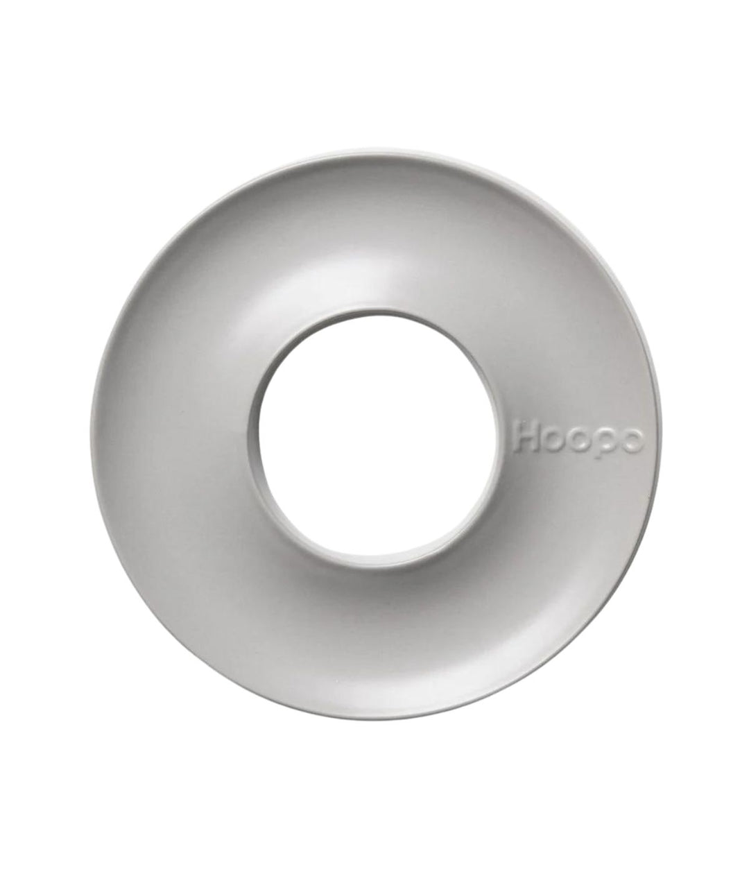 Ciotola ad anello per gatti color grigio per alimentazione lenta. Sfondo bianco