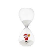 Clessidra natalizia Ichendorf con Babbo Natale e regalo giallo
