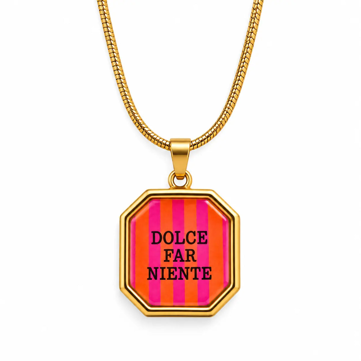 Collana Dolce Far Niente con ciondolo placcato oro 18K