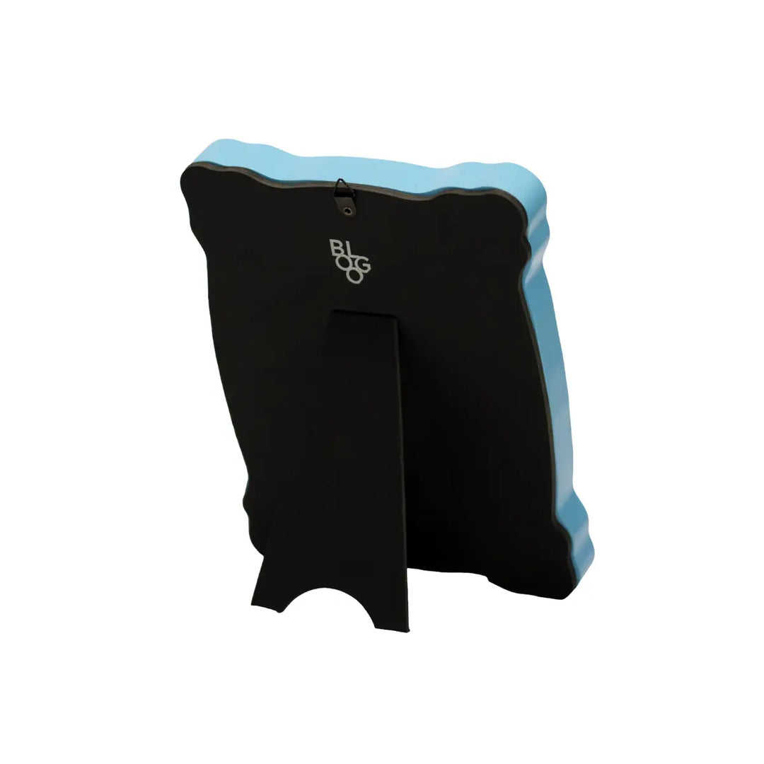 Retro cornice azzurra di Snoopy con gancio per appendere e da appoggio 