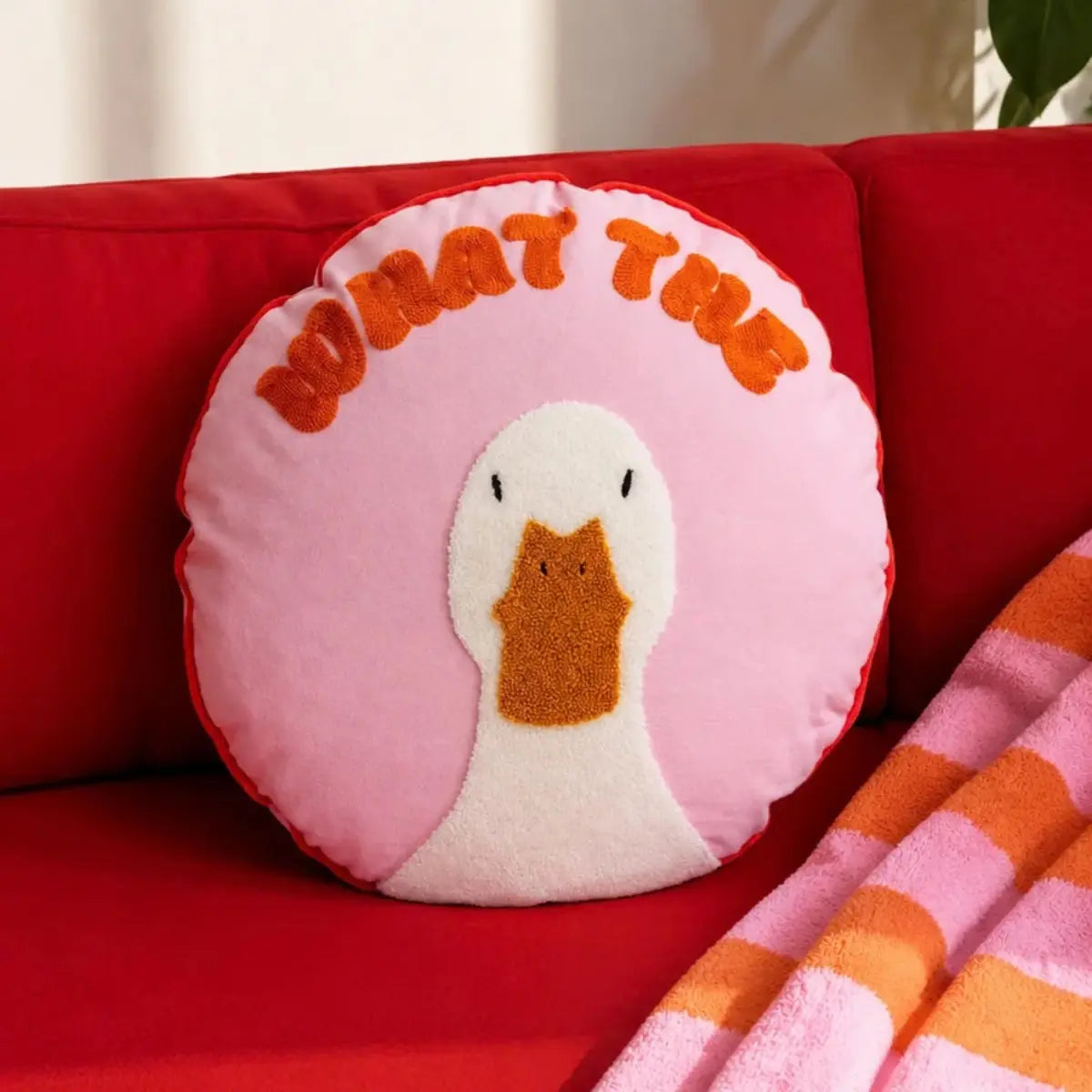 Cuscino decorativo WD Lifestyle What The Duck Ø 40 cm