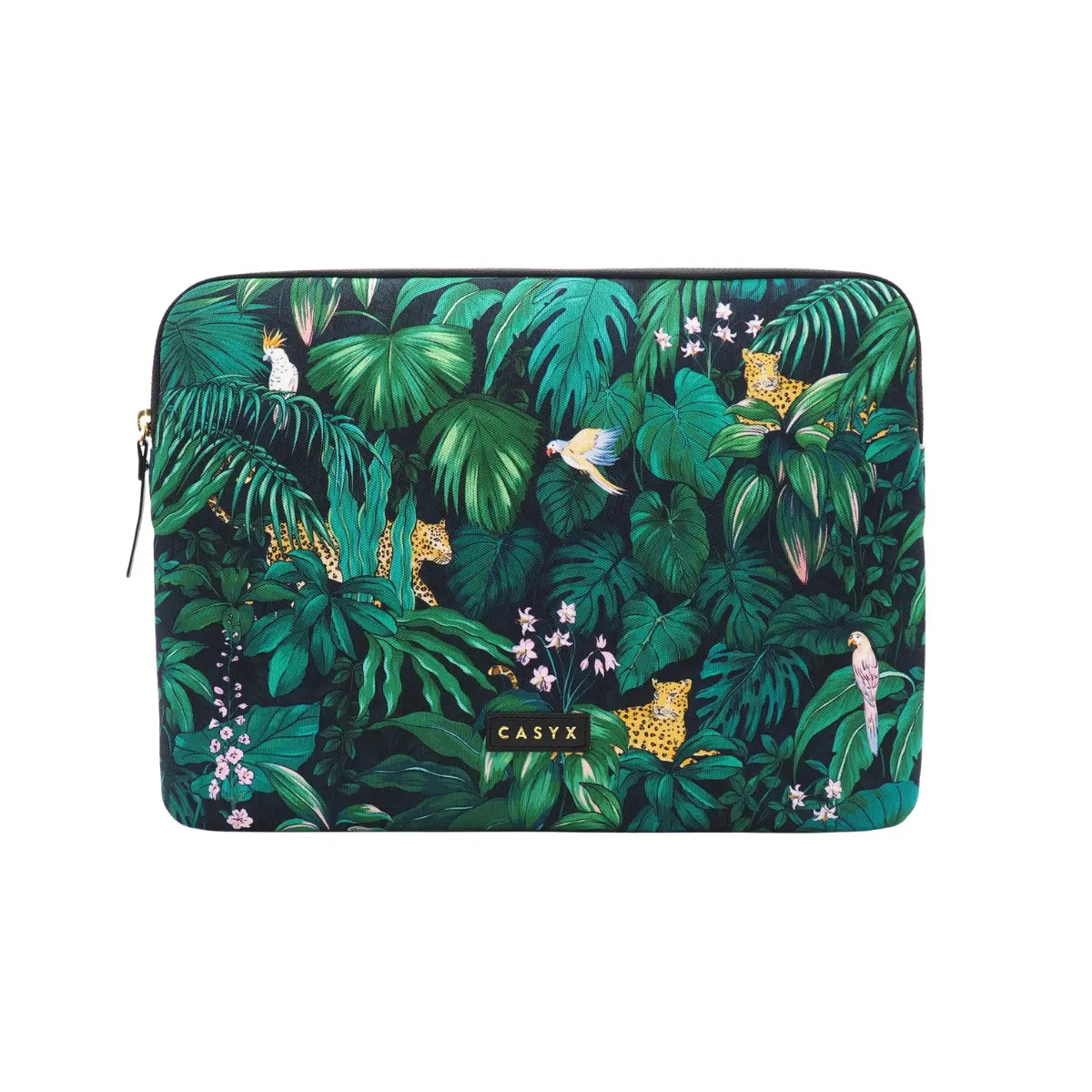 Custodia per laptop jungle con cerniera nera impermeabile e anti macchia 