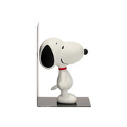 Fermalibri in metallo con Snoopy in piedi in resina