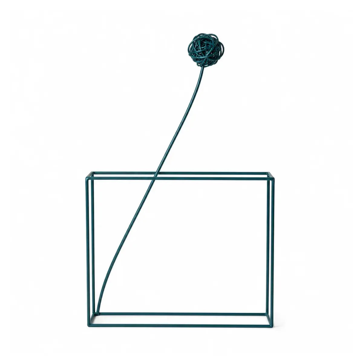 Fiore decorativo Ciuriddu quadrato chiuso ottanio M in metallo – Antonino Sciortino x Serax