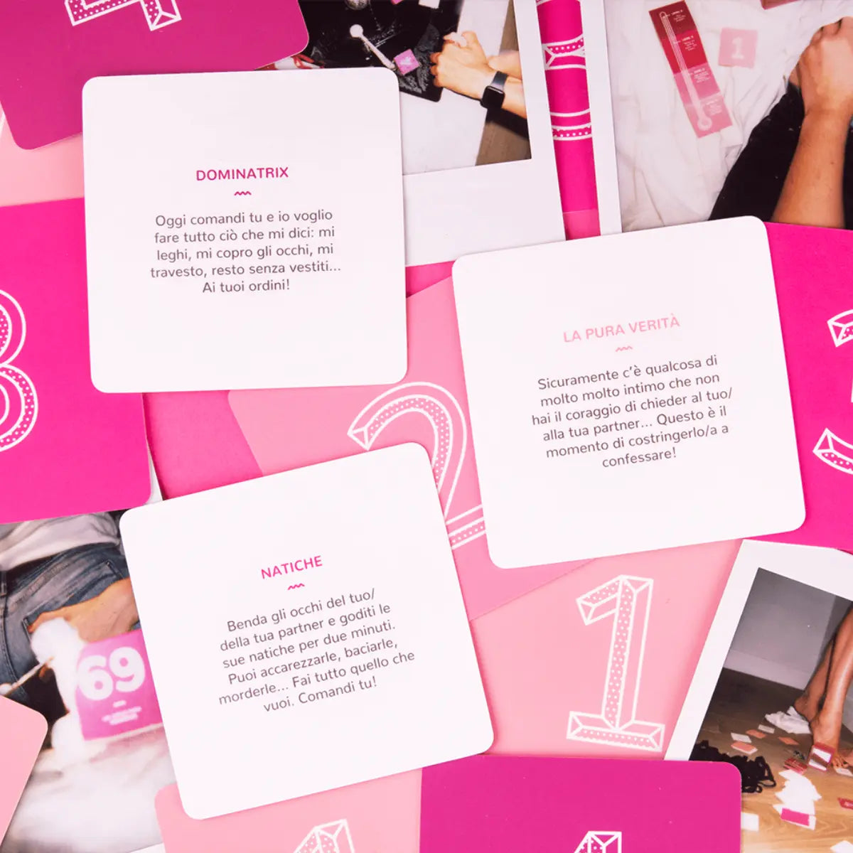 Esempio di alcune carte del gioco 69