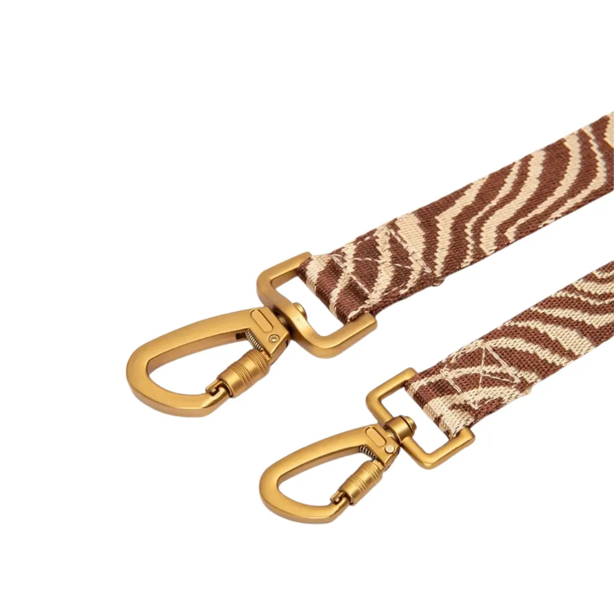 Guinzaglio Zebra marrone e beige per cani