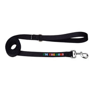 Guinzaglio nero con scritta multicolore i'm the boss