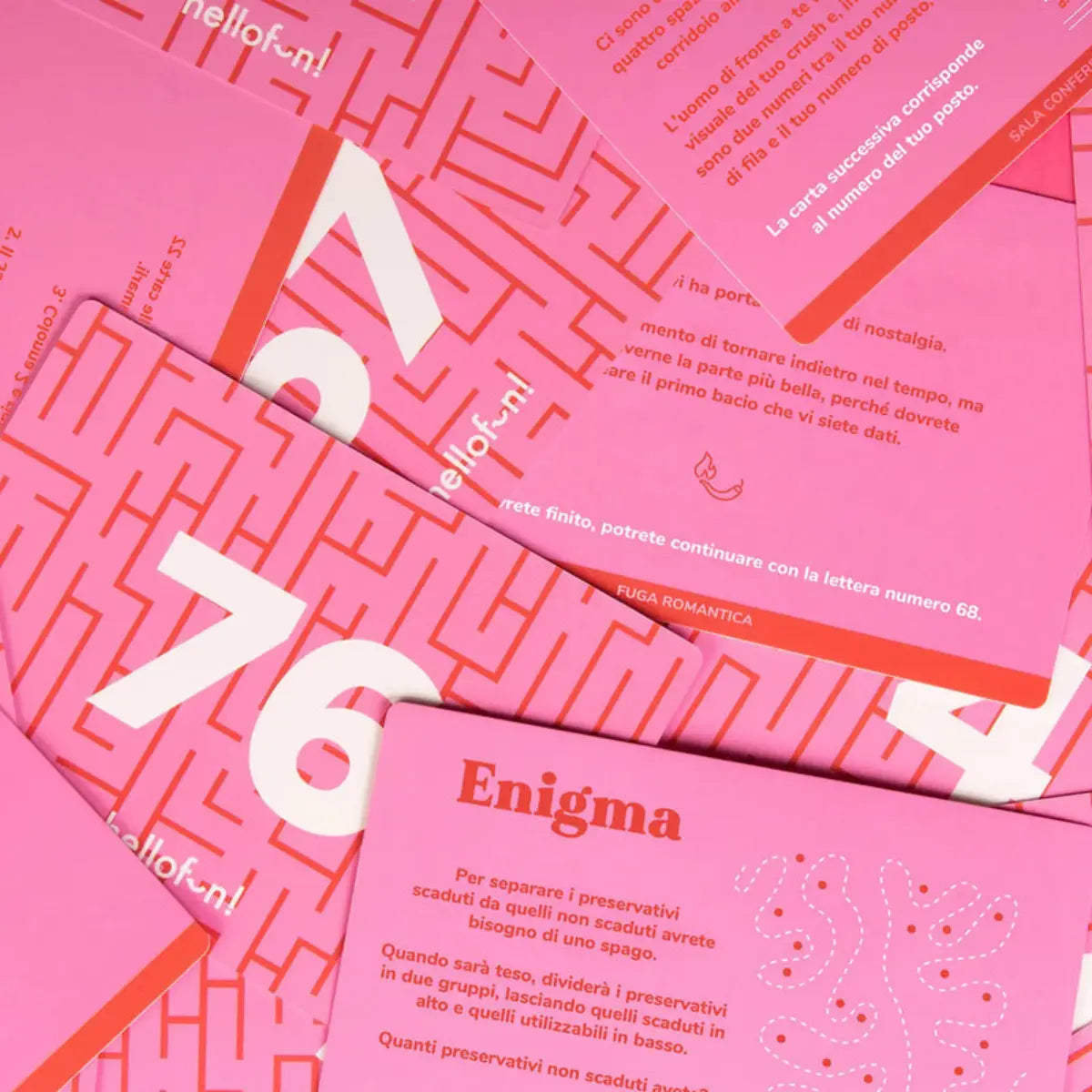 Alcune delle carte del gioco 