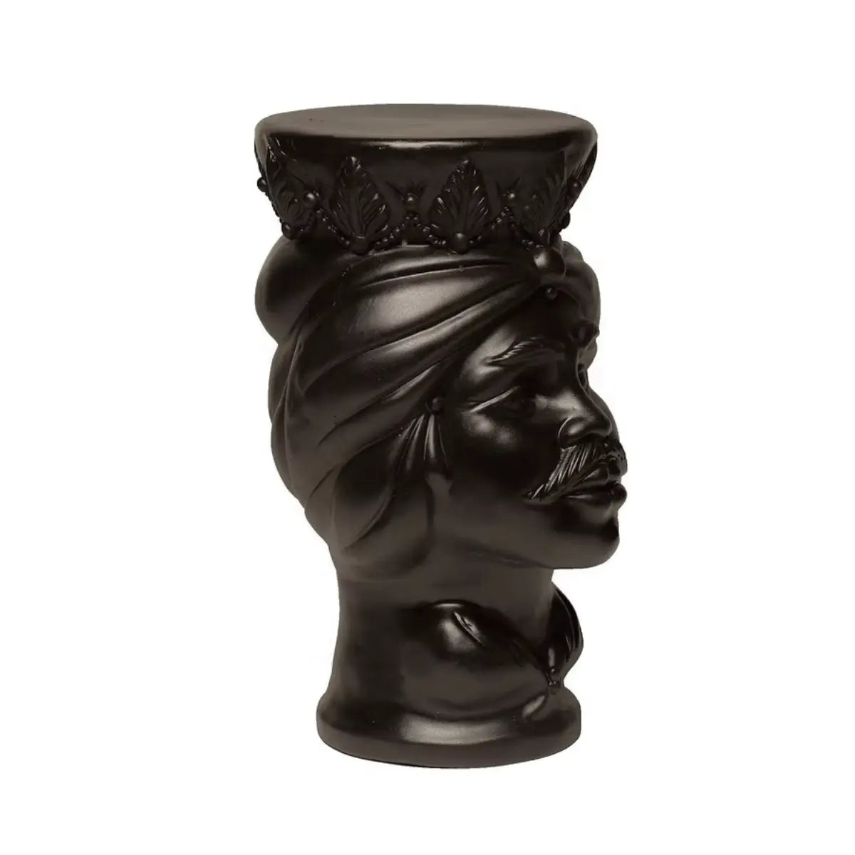 Testa di moro nera visione laterale