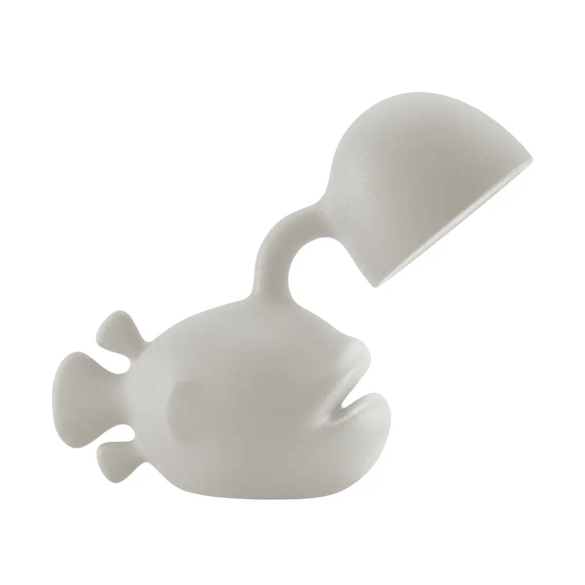 Lampada avorio a forma di pesce abissale con lanterna visione laterale