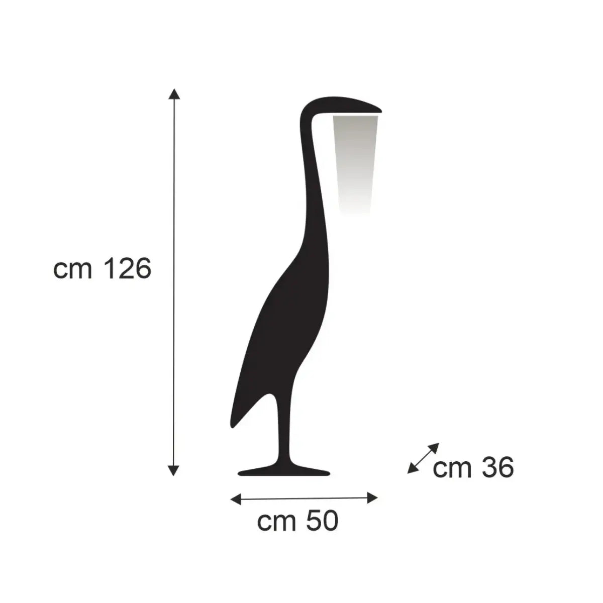 Lampada da terra Tuiuiu Qeeboo – design Furf Design Studio