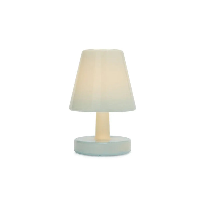 Lampada da tavolo Ambiance di Fatboy lucida color azzurro pastello da interno effetto acceso 