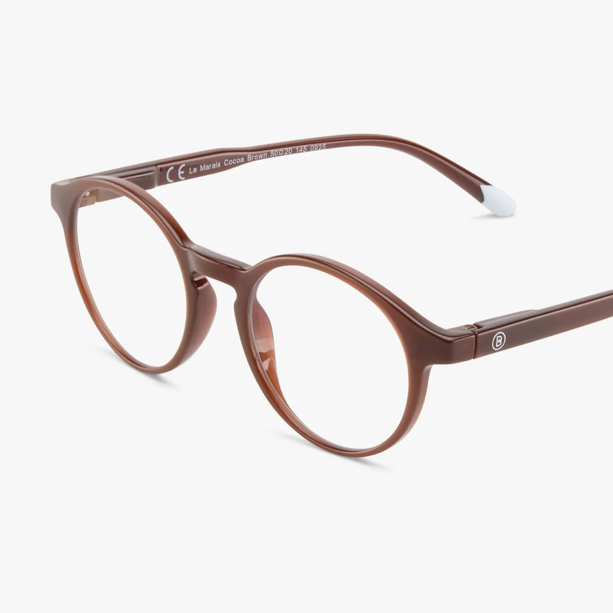 Occhiali da lettura Le Marais Glossy Tortoise con lenti graduate – Barner