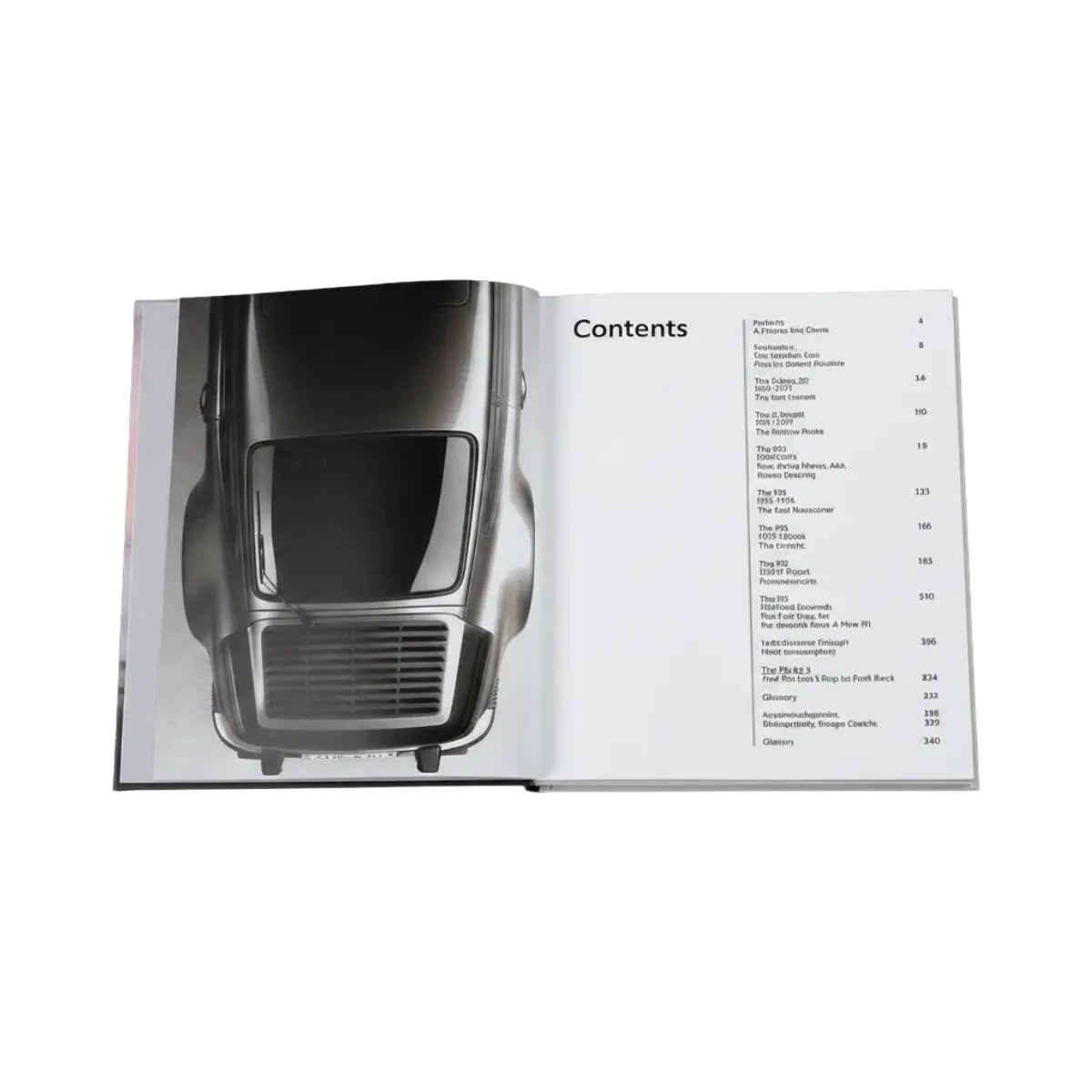 Indice del libro Porsche 911, the ultimate Sportscar as cultural icon