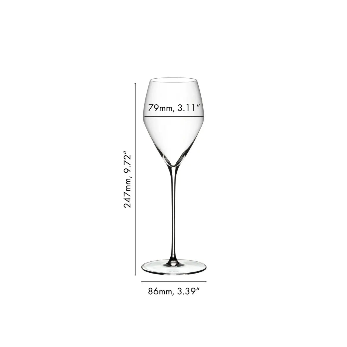 Misure calice champagne RIEDEL veloce