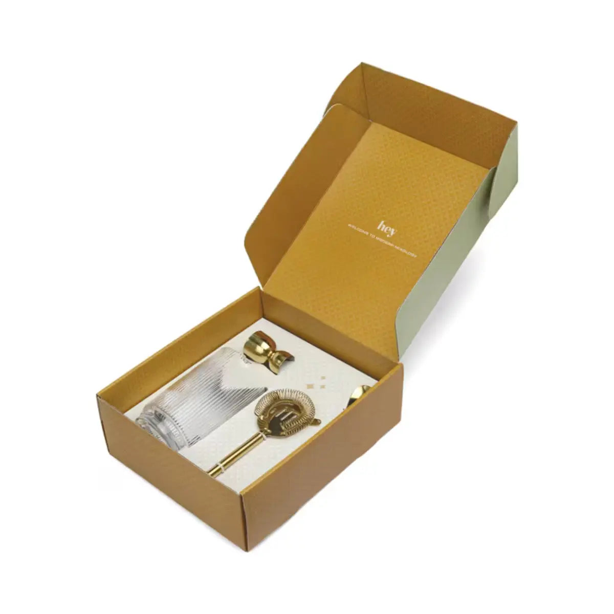 Renley Mixology Kit con accessori cocktail dorati