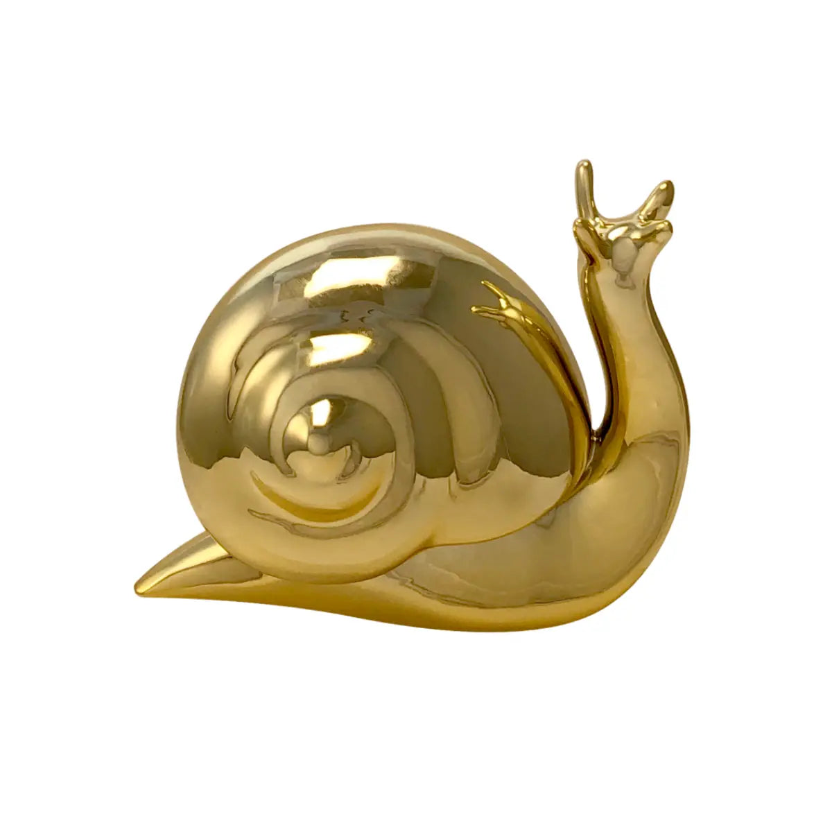 Fermlibri a forma di lumaca oro cromato 