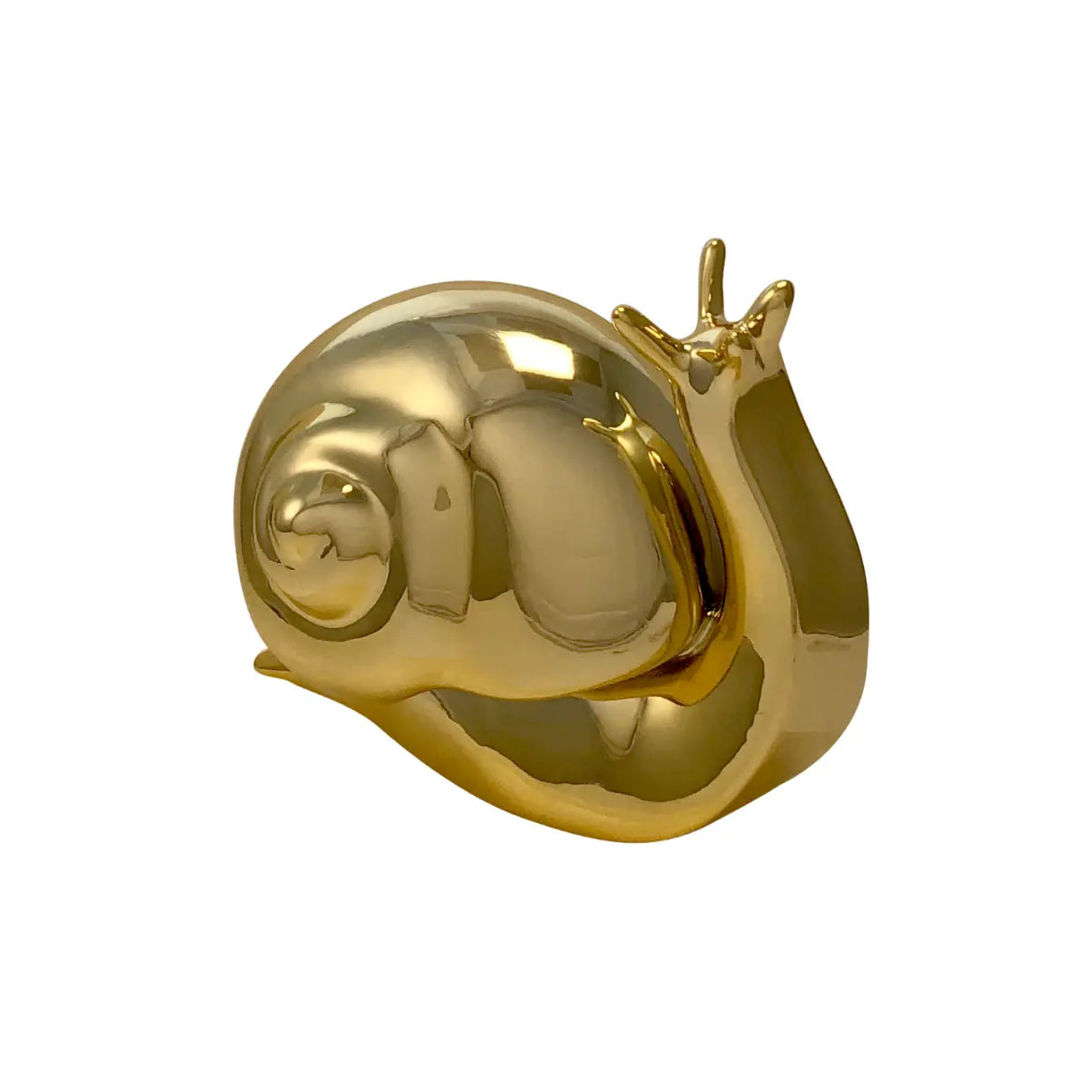 Fermlibri a forma di lumaca oro cromato 