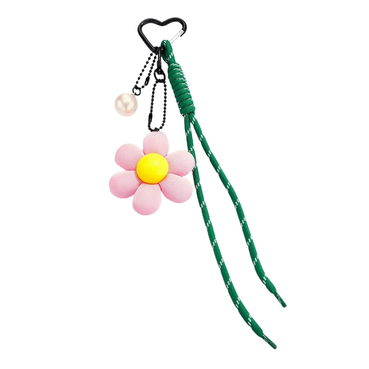 Crochet Sunflower Charm Keychain