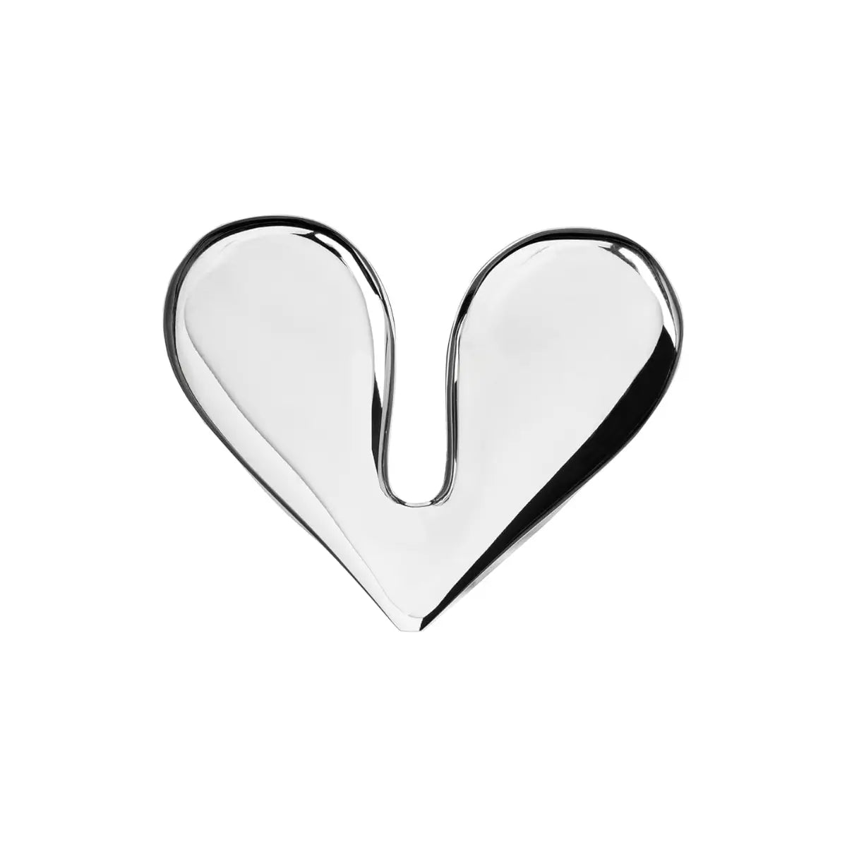 Aprinoci Nut splitter di alessi a forma di seme di acero. In acciaio inox 18/10. Sfondo bianco 