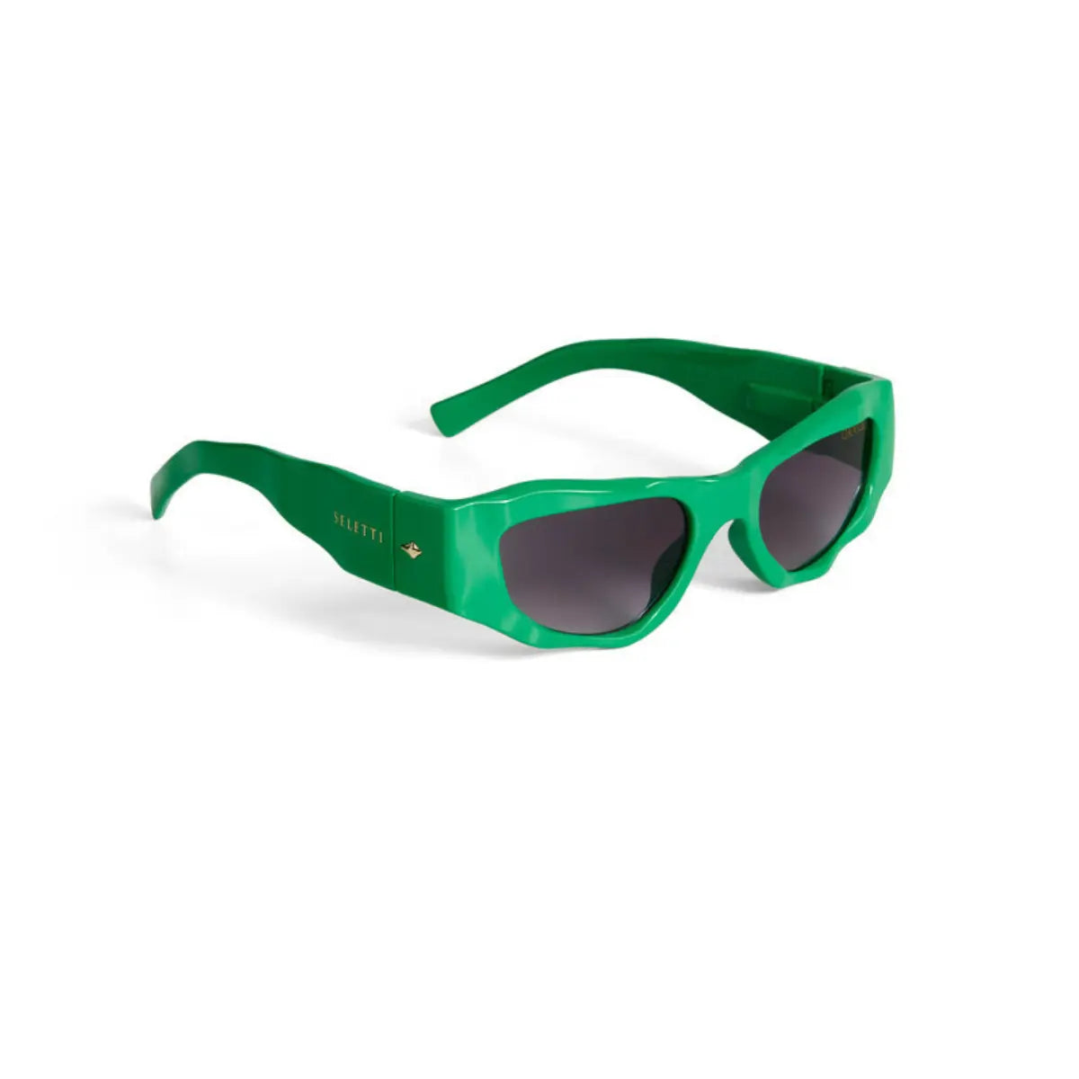 Occhiali da sole della collaborazione Okkia X Seletti nel modello Colorado Verde