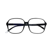 Occhiale da lettura protezione luci blu montatura nero lucido. Sfondo bianco